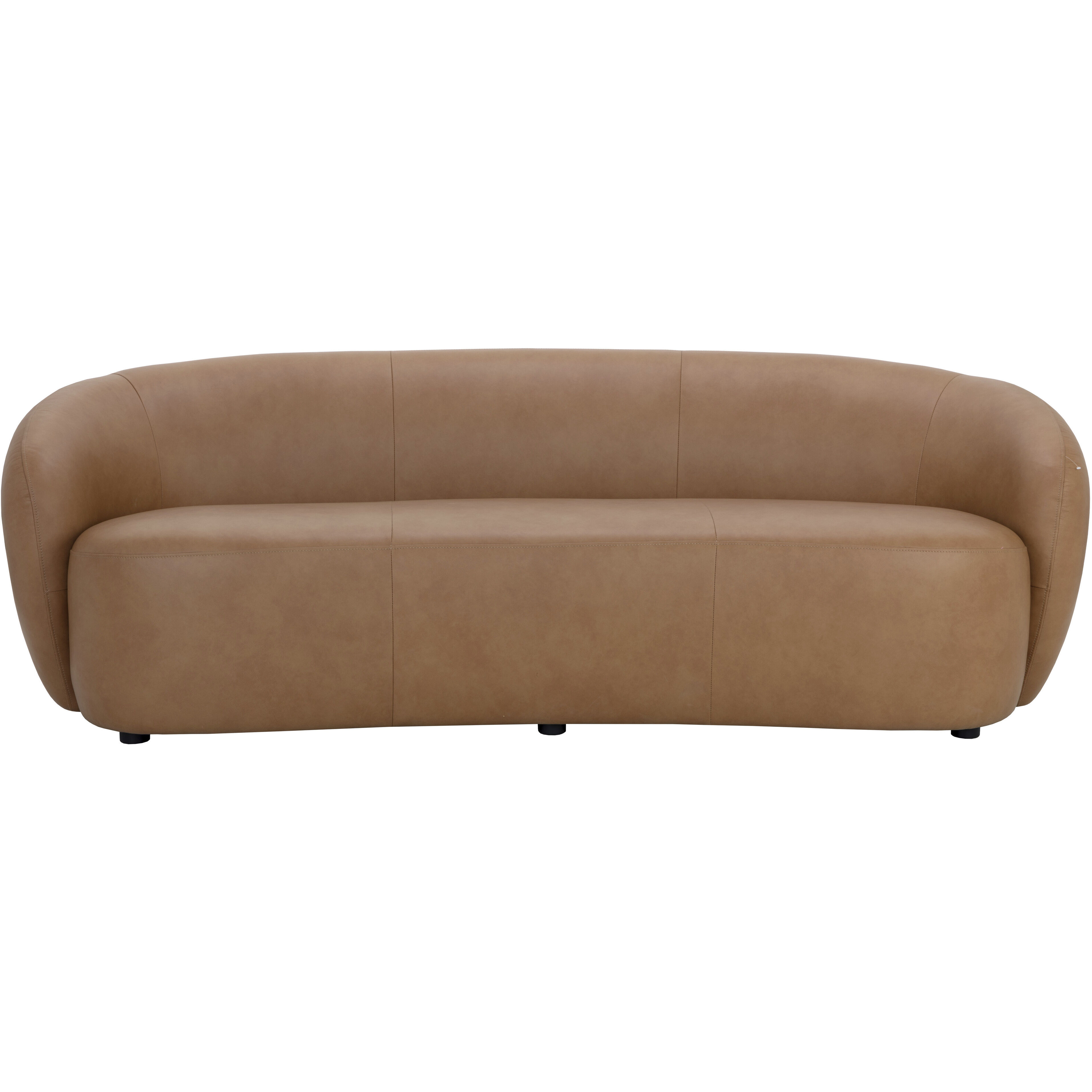 Lorne Aline Butternut Leather Sofa